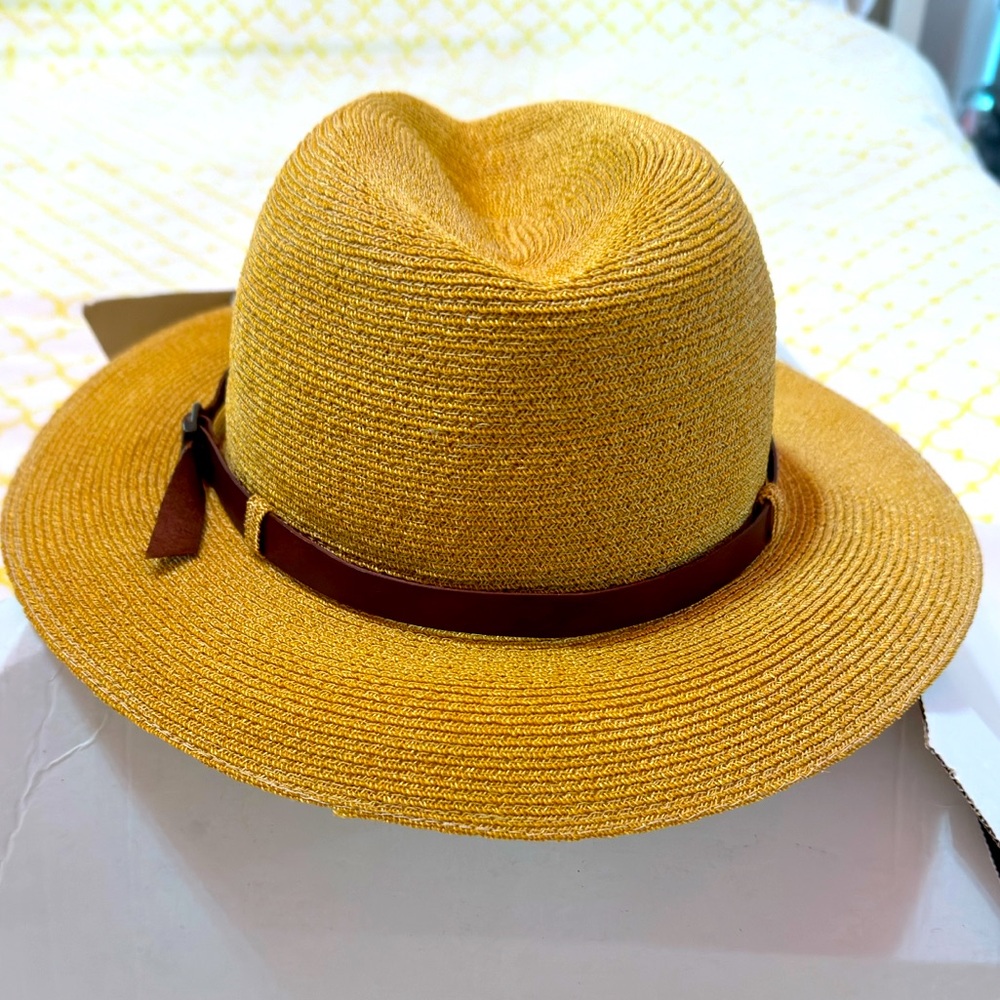 NWOT handwoven 100% Abaca (Manila hemp) Grevi-Dick Tracy hat “The Cary”- - Picture 3 of 15
